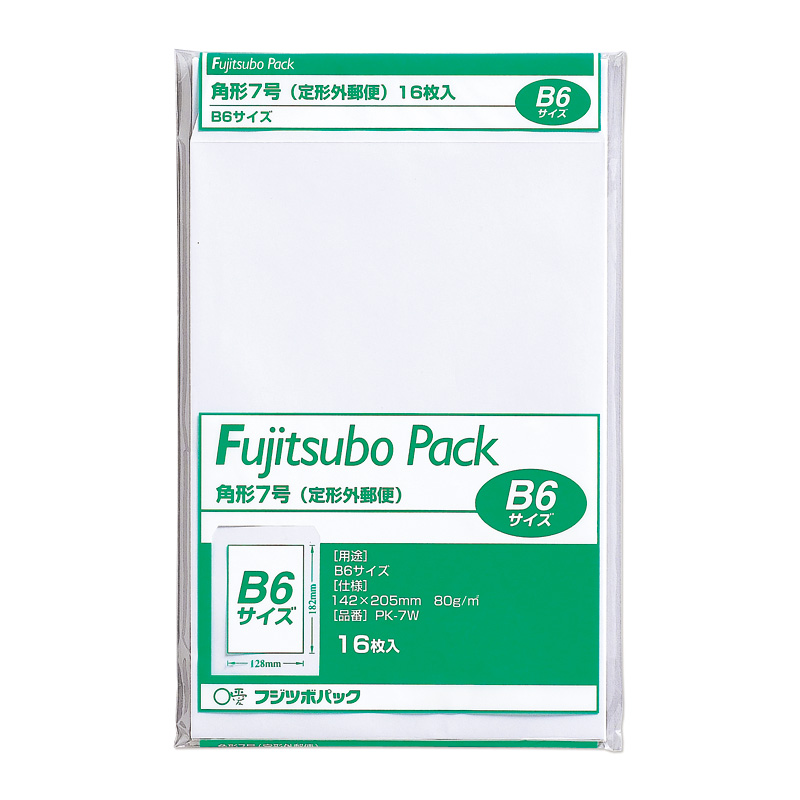 藤壺パック 角７ ８０Ｇ ホワイト PK-7W: 事務用封筒｜株式会社マルアイ｜祝儀用品、封筒、包装、文具【紙製品】