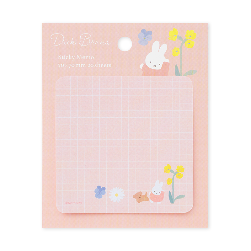 ブルーナ　付箋　ガーデン／ピンク　FS-MY7P