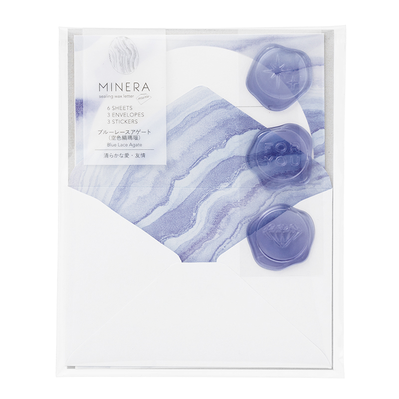 MINERAミニレター　ブルーレース　レMN200