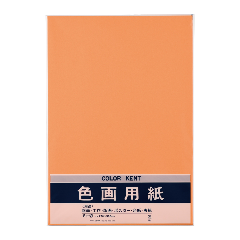 色画用紙　Ｎ８７１　オレンジ　Pエ-N87DA