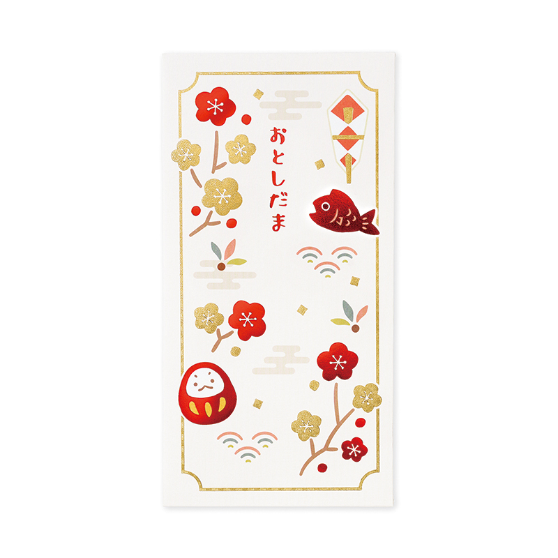 金箔お年玉 万円袋 和風　ノ-6852